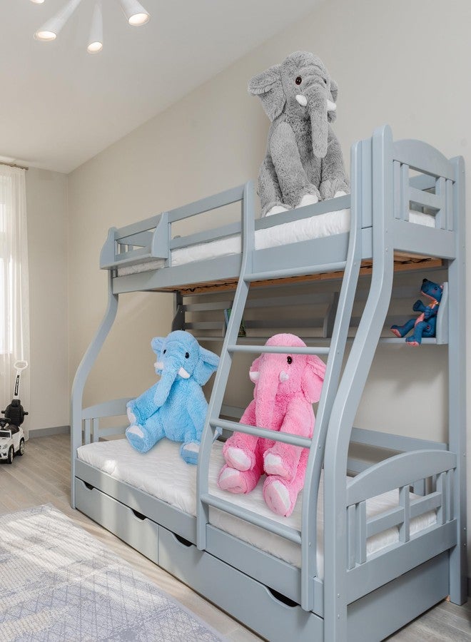 OurHonor Elephant Weighted Stuffed Animals 5 lbs 16in, Weighted Plush Elephant Stuffed Animal Plushies Gifts for Kids and Adults(Grey) - Image 5